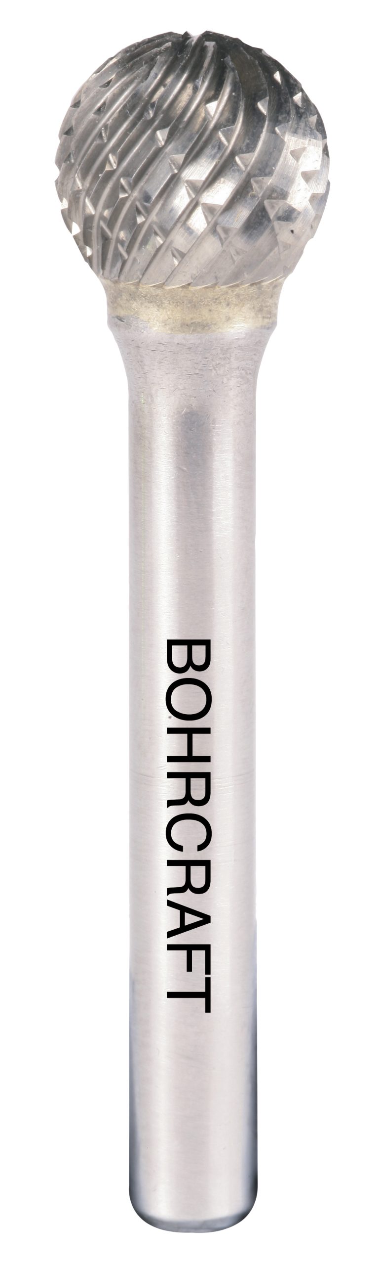 BOHRCRAFT 51150300603 Fresa rotativa cilindrica testa a sfera in MD, forma D, DIN 8033 Z3-X, codolo 3 mm ø 6 mm