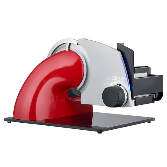 Graef SKS Line 700 Rossa - Affettatrice a sbalzo con lama da 170 mm - Con illuminazione a Led